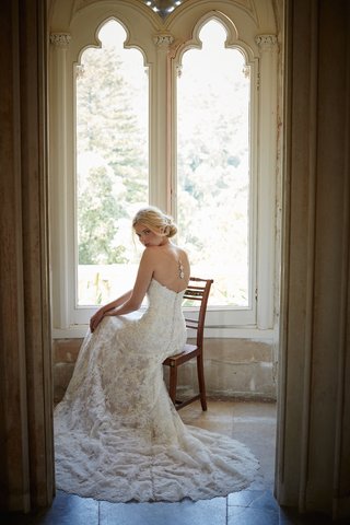 "Adair" BHLDN Wedding Dress watters-strapless-lace-wedding-dress