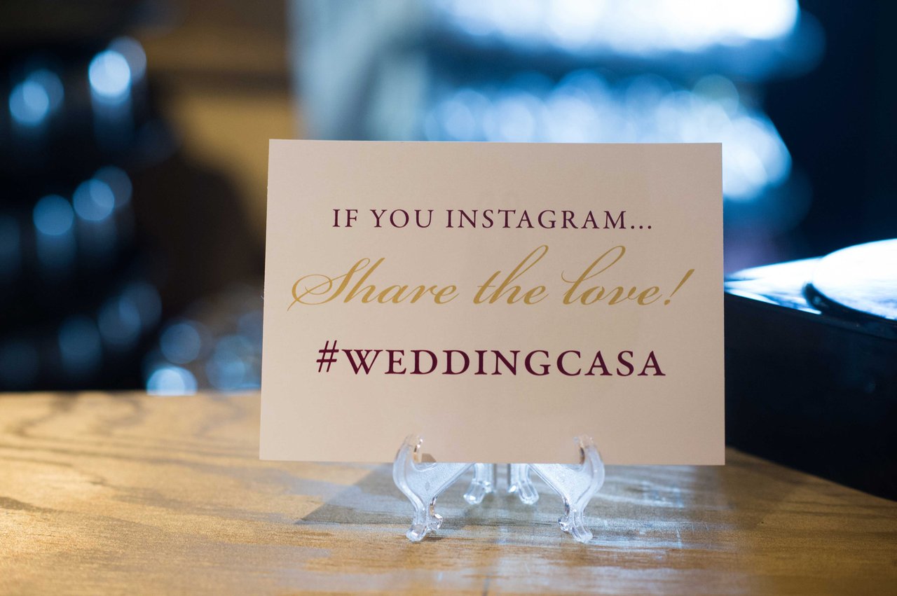 WeddingDay Hashtag Signage
