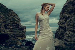 "Cristiane" Gown from BHLDN bhldn-fall-2016-wedding-dress-cristiane-by-tadashi-shoji-with-flower-pattern-floral