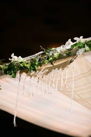 Chuppah with Greenery & Tallit