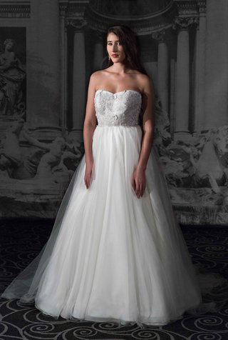 "Marabella" by Sarah Jassir 2016 sarah-jassir-la-dolce-vita-2016-strapless-a-line-ball-gown-wedding-dress
