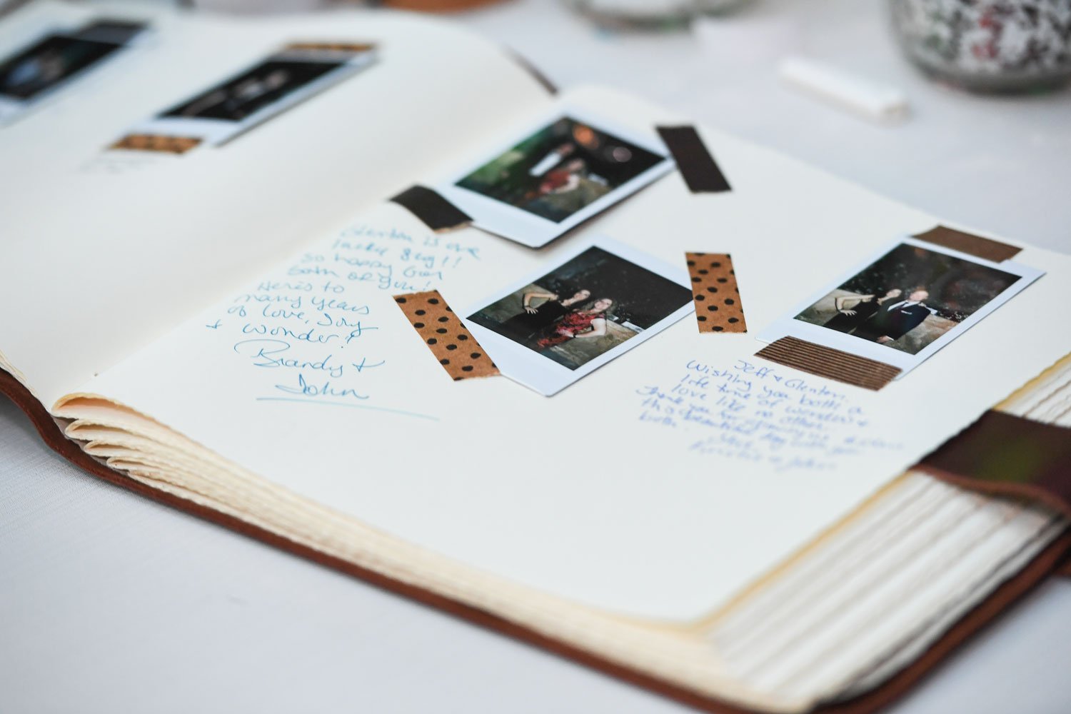 Wedding Guest Book with Washi Tape