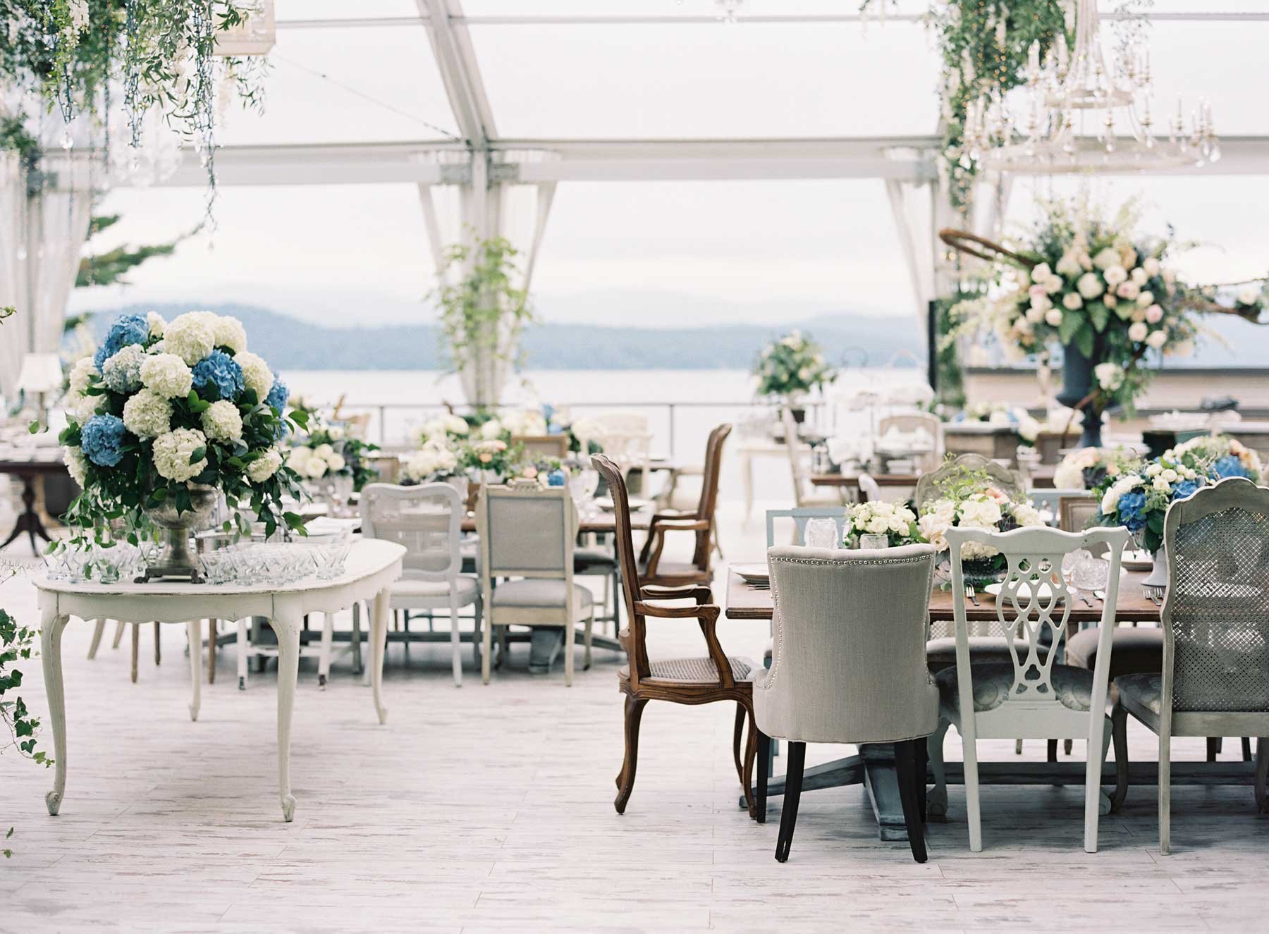 Mismatched Chairs at Shabby Chic Event