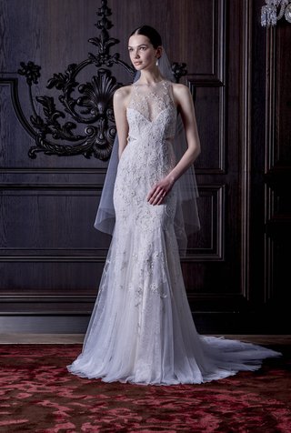 Monique Lhuillier Spring/Summer 2016 Collection illusion-neckline-mermaid-dress-by-monique-lhuillier