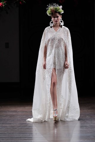 "Bolivar" by Naeem Khan organza-hooded-cape-for-bridal-by-naeem-khan-fall-2016