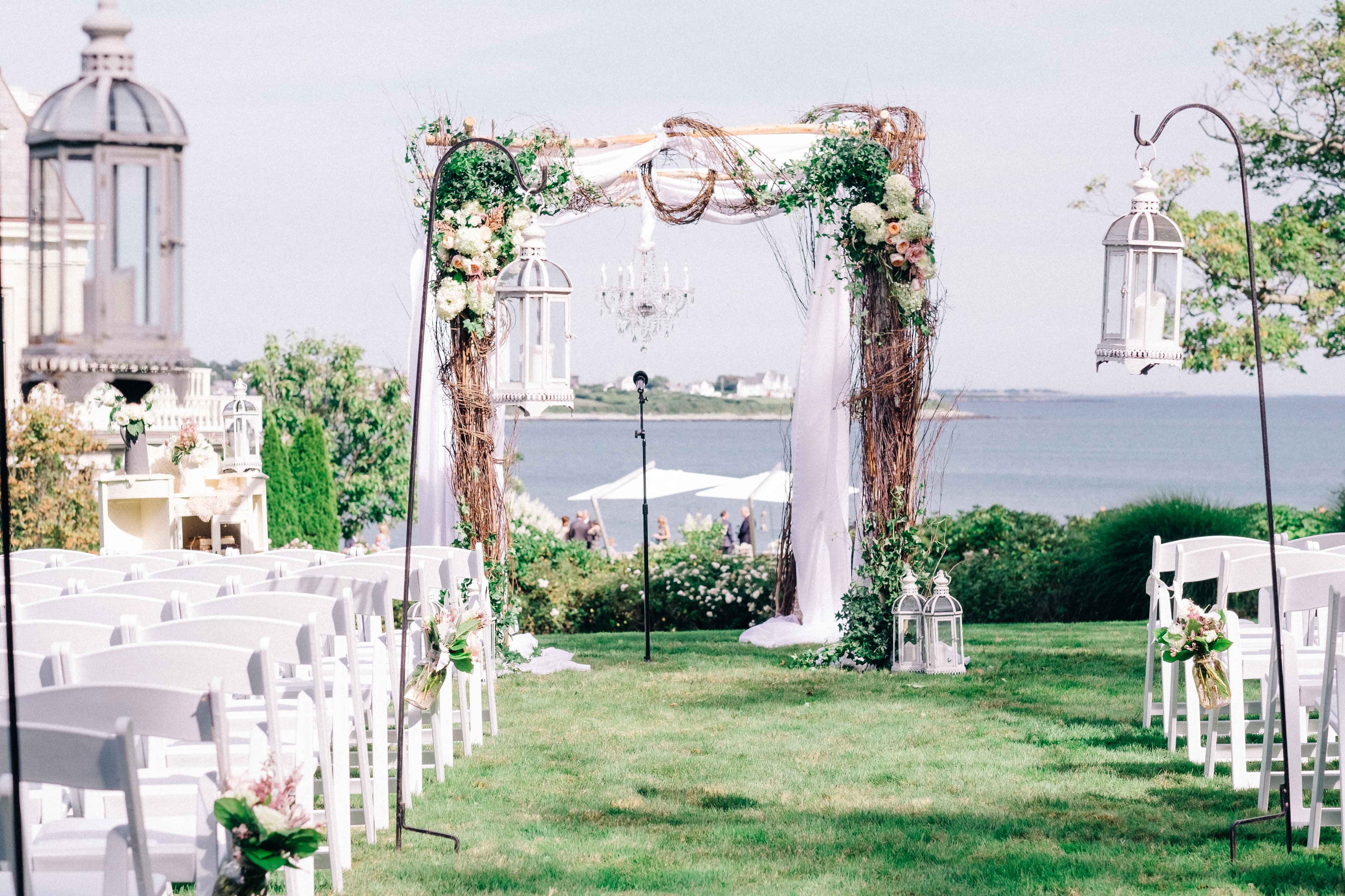 Floral Arbor Overlooking the Bay