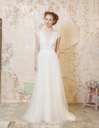 Ivy & Aster Spring 2016 Collection ivy-aster-cap-sleeve-wedding-dress