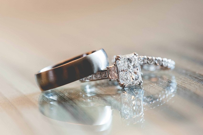 Diamond Engagement Ring & Bands