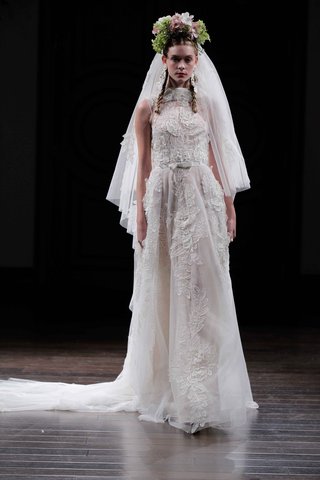 "Marcella" by Naeem Khan organza-wedding-dress-with-appliques-by-naeem-khan-fall-2016
