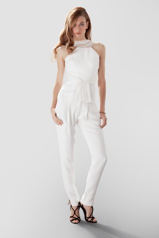 "Alice" Top and "Elizabeth" Pants white-blouse-and-pants-by-aideux