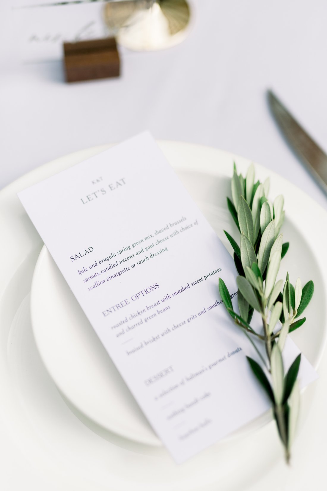 Olive Branch with Menu