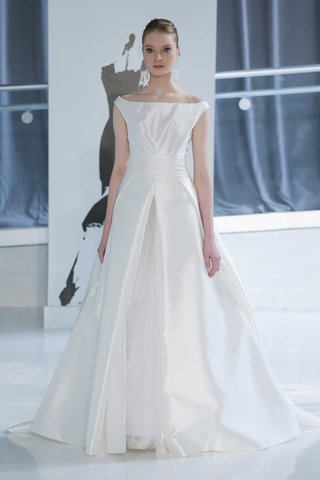 "Mina" by Peter Langner mina-by-peter-langner-spring-2018-off-the-shoulder-ball-gown-silk-magnolia-trapunto-stitching