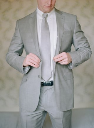 silver groomsmen suits