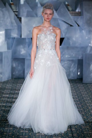 "Ally" by Mira Zwillinger mira-zwillinger-spring-2019-wedding-dress-ally-tulle-ball-gown-with-embroidery-organza-flowers