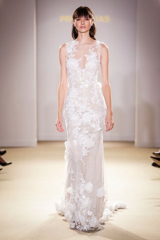 3D Floral Gown by Pronovias atelier-pronovias-2019-bridal-collection-wedding-dresses-illusion-bridal-gown-flower-applique-3d