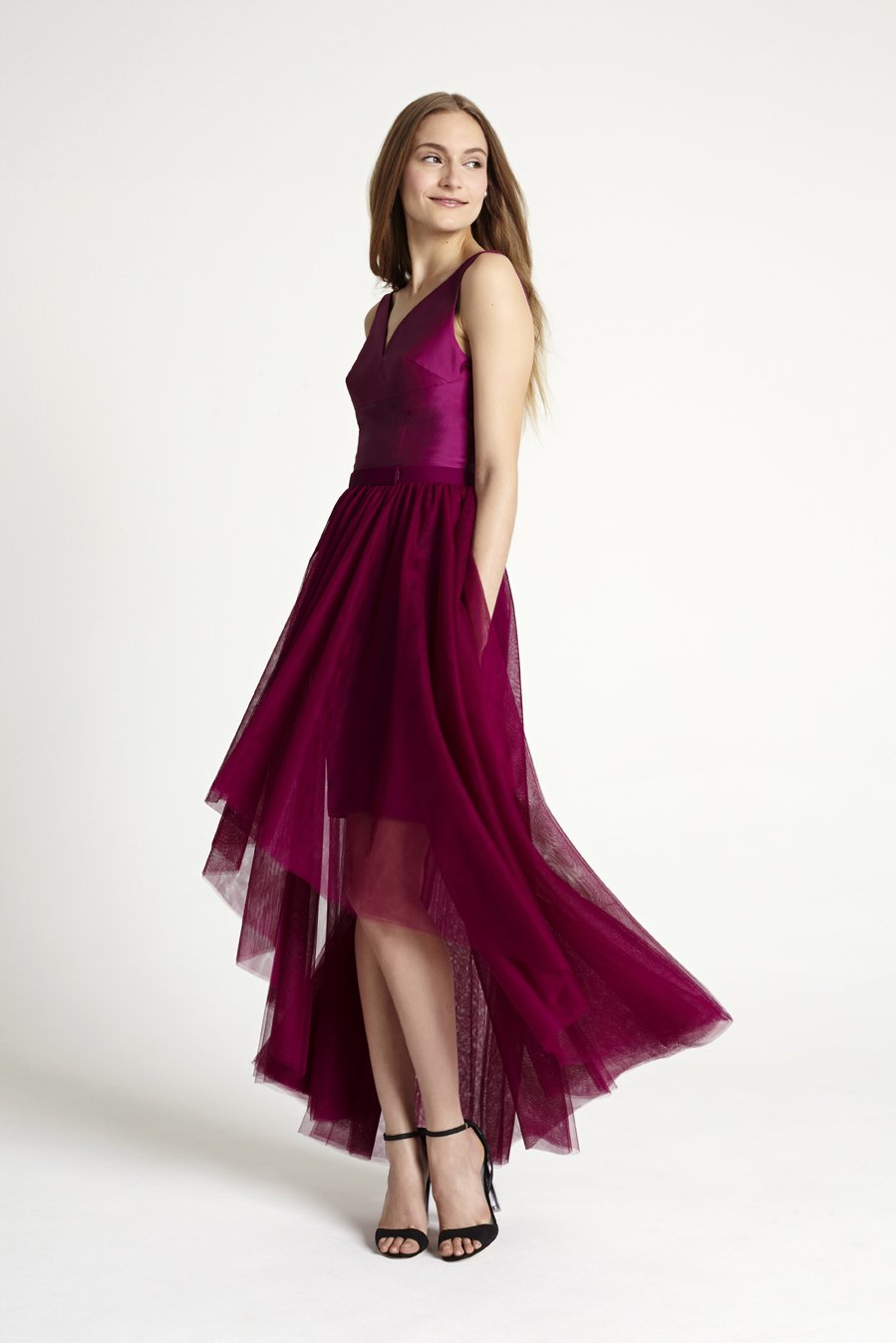 Pink & Red Bridesmaid Dress