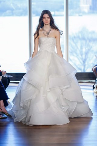 "Bowie" by Rivini rivini-bowie-strapless-ball-gown-with-frothy-layered-ruffle-skirt-with-draped-bodice