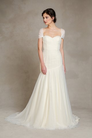 "Esme" Dress with Sleeves sweetheart-esme-dress-with-removable-sheer-sleeves-by-jenny-yoo