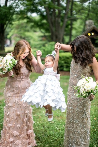 mismatched flower girl dresses
