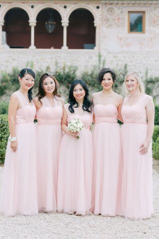 light pink long dresses