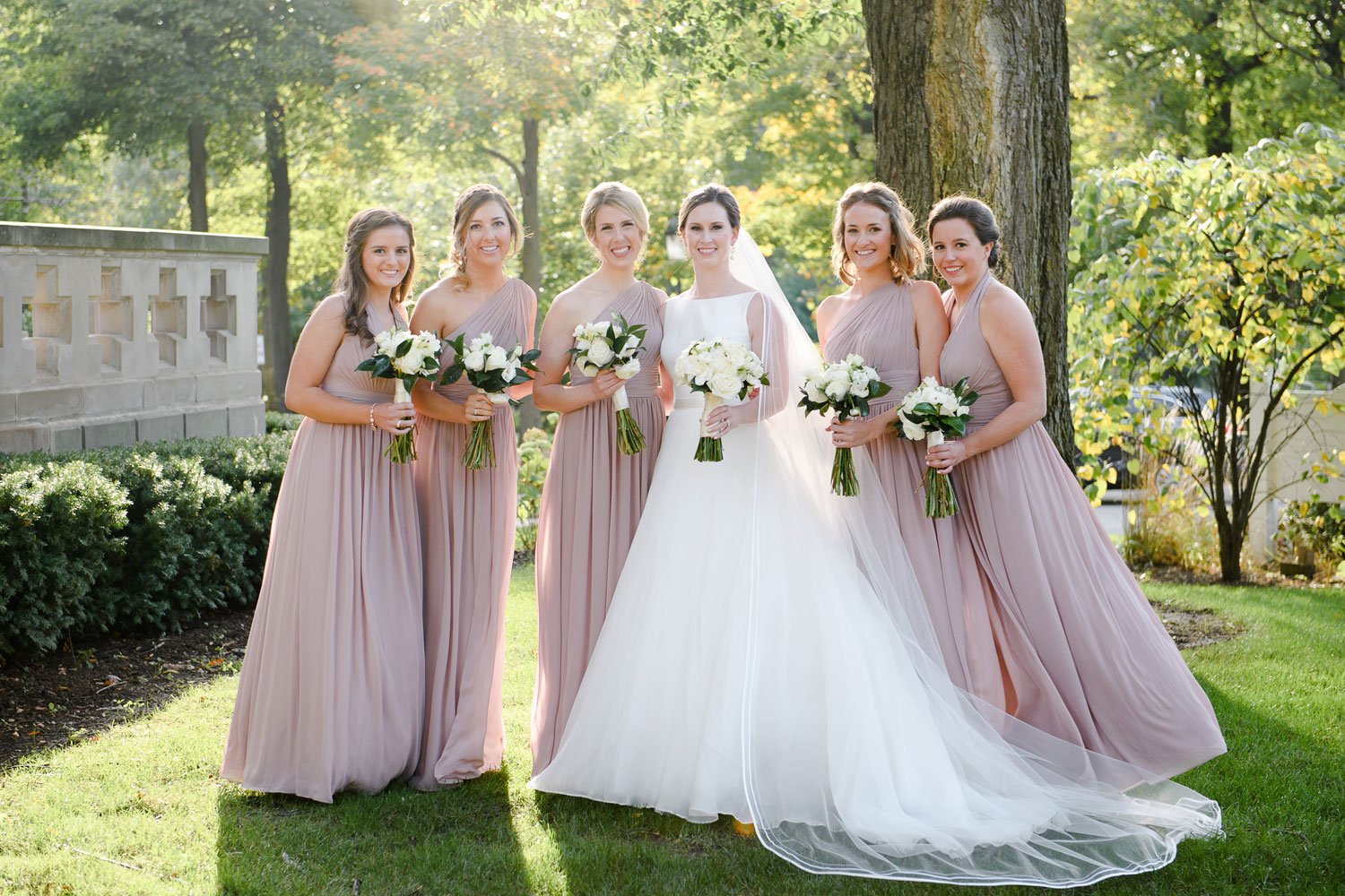 mauve bridesmaid