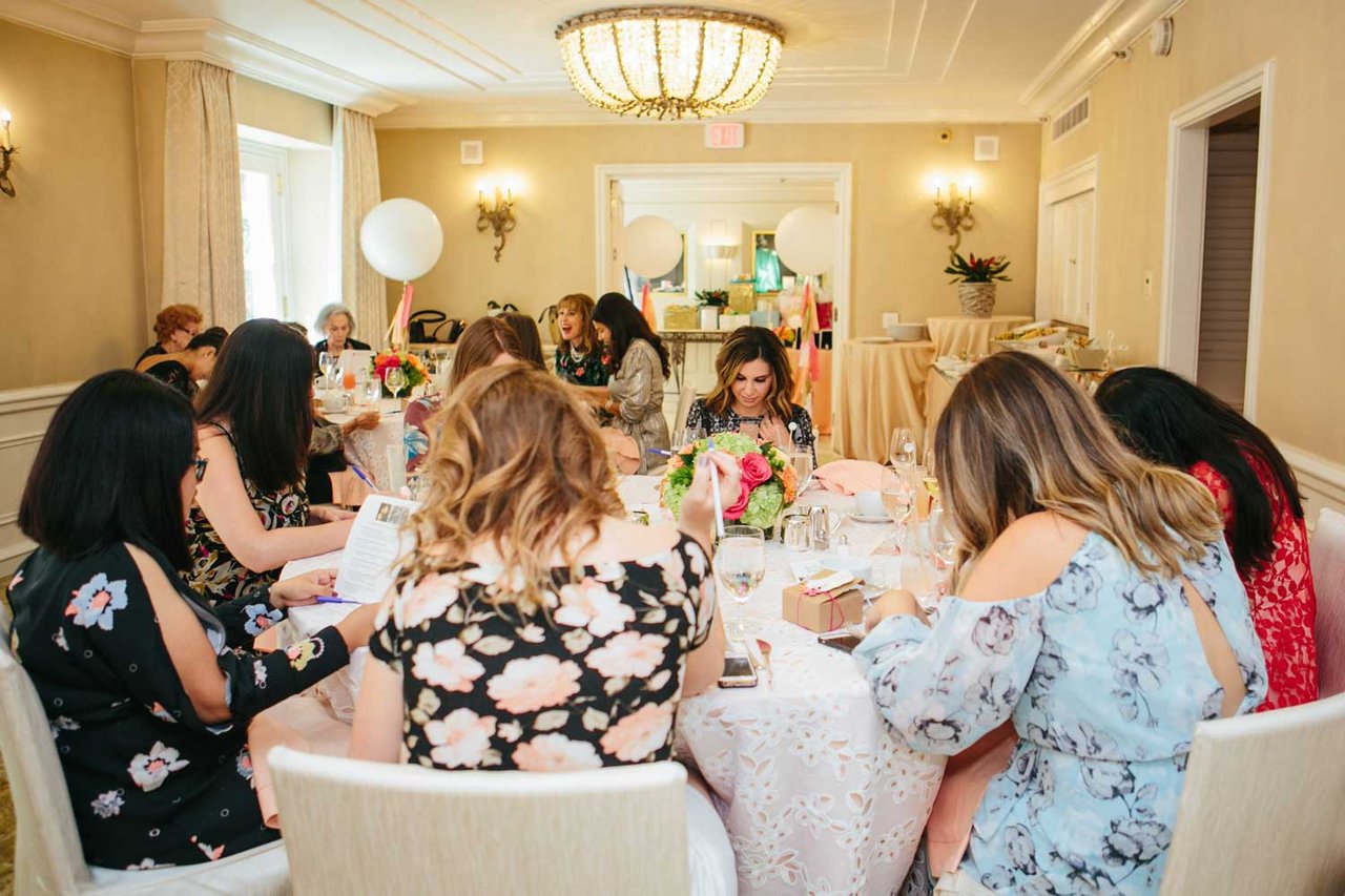 Bridal Shower Guests During Game