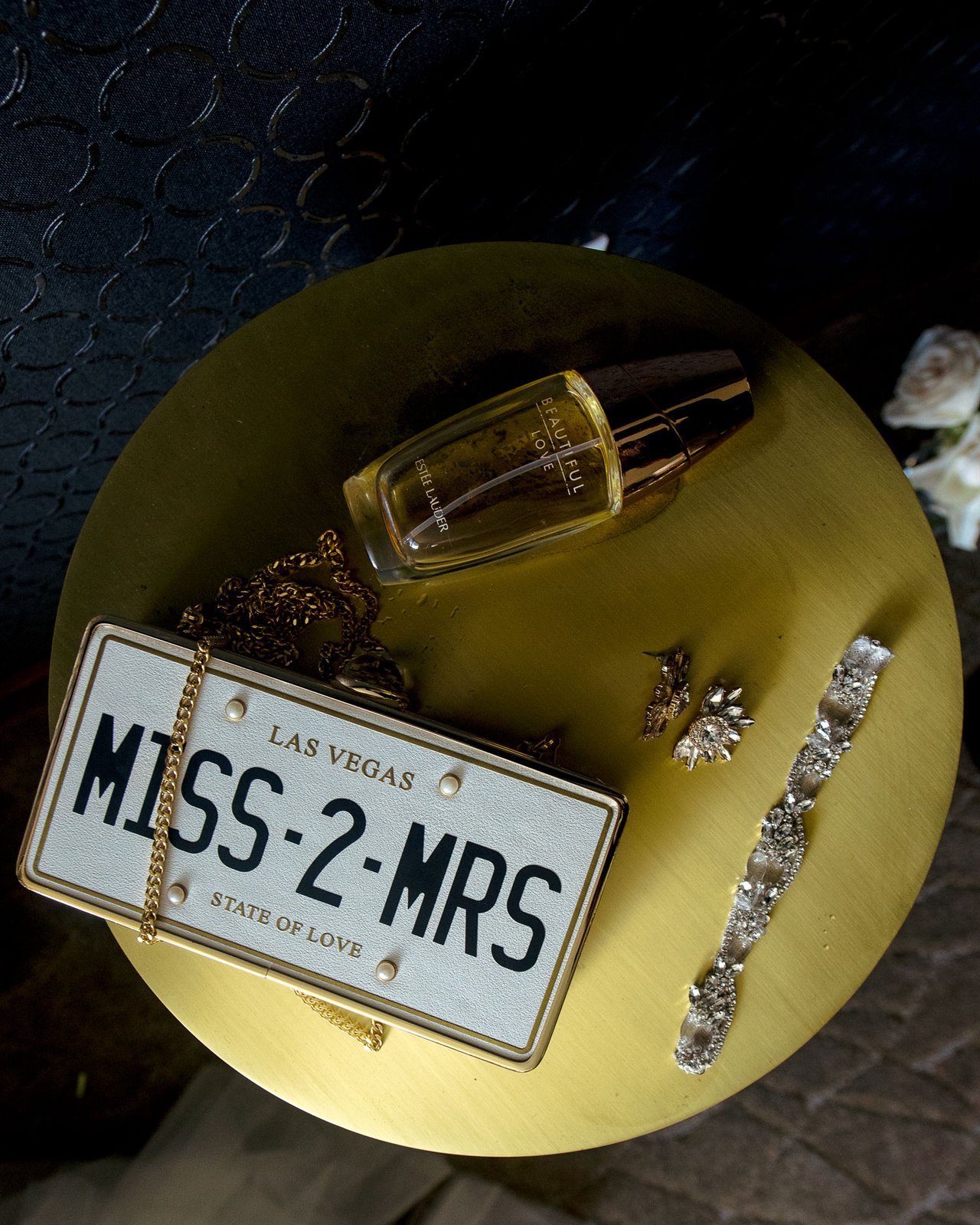 License Plate Bridal Clutch