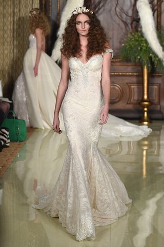 Wedding Dress by Galia Lahav ivory-mermaid-gown-with-off-the-shoulder-straps-by-galia-lahav