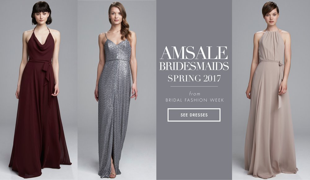 Elegant Looks for the Bridal Party by Amsale Bridesmaids Spring 2017 Elegant Looks for the Bridal Party by Amsale Bridesmaids Spring 2017
