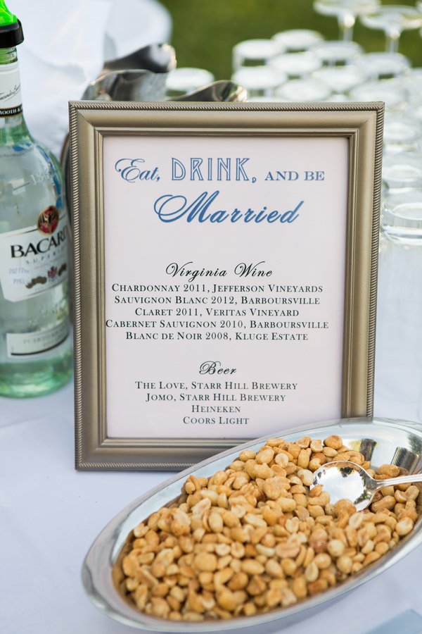Bar Menu & Nuts