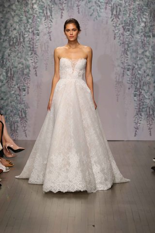 Look 12 by Monique Lhuillier Fall 2016 strapless-lace-wedding-dress-by-monique-lhuillier-fall-2016