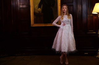 Style 16-120 by Berta berta-bridal-fall-winter-2016-wedding-dress-short-with-long-sleeves-feather-details-on-skirt-sleeves