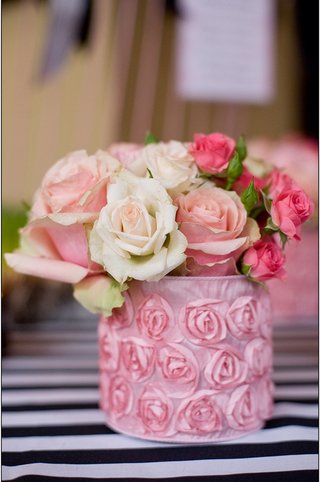 Pink, White, and Blush Roses small-arrangement-of-pink-and-cream-roses
