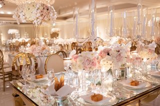 mirrored table top wedding