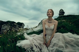 "Nina" Gown from BHLDN bhldn-fall-2016-wedding-dress-spaghetti-strap-lace-bodice-nina-by-wtoo-by-watters-gown
