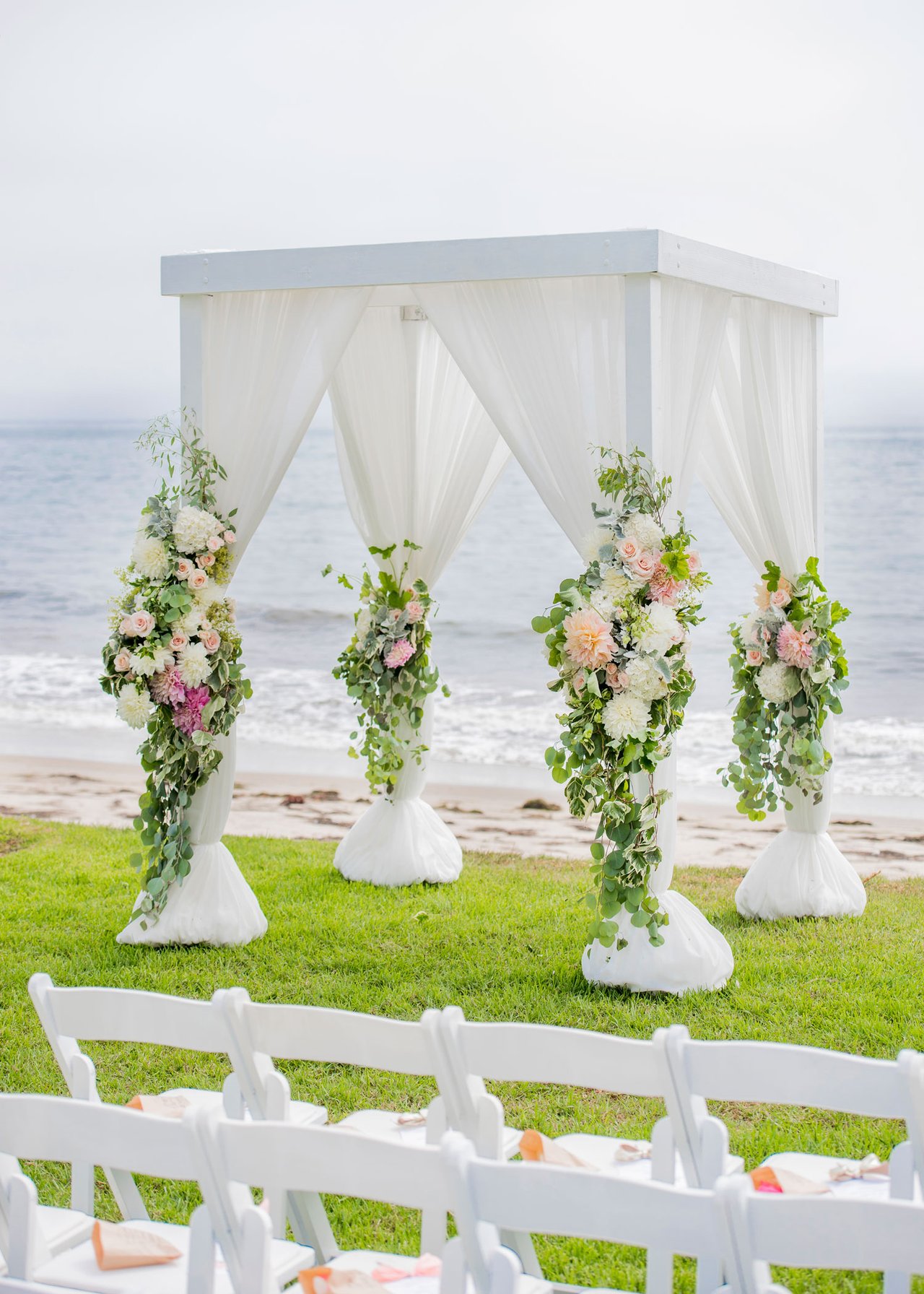 Four-Post Structure with Flowers