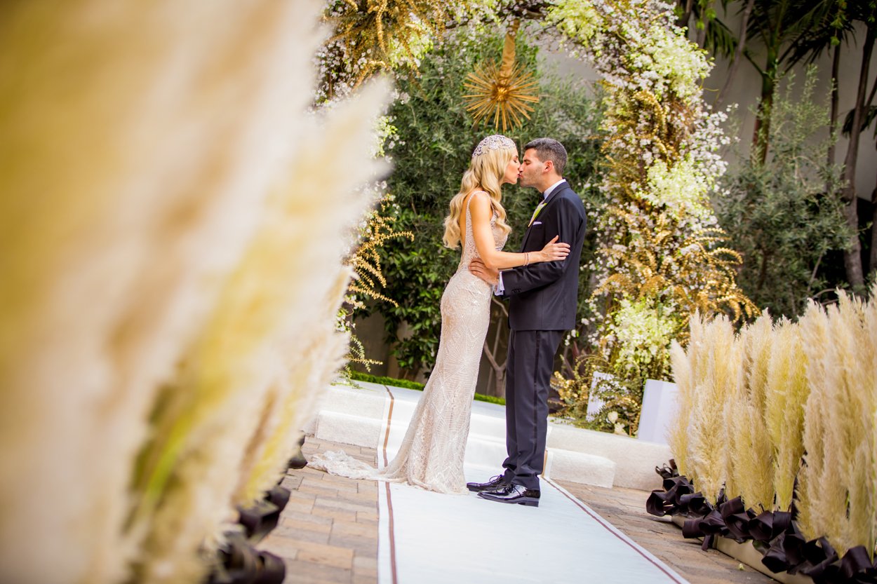 Pampas Grass Lined Aisle