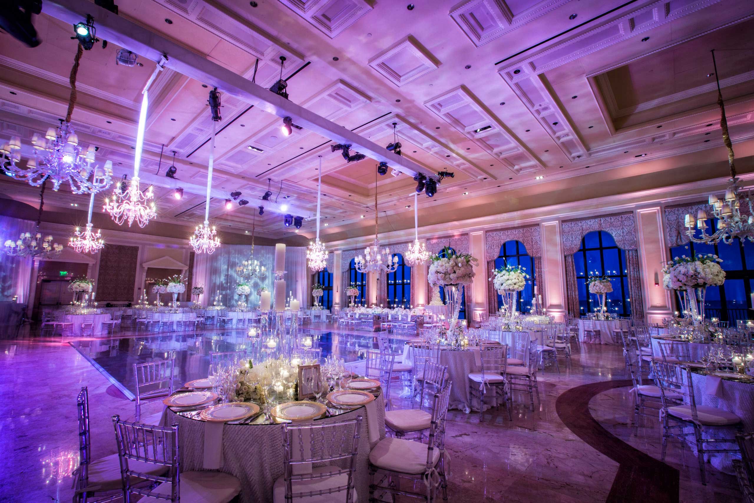 Violet Lighting in Grand Ballroom