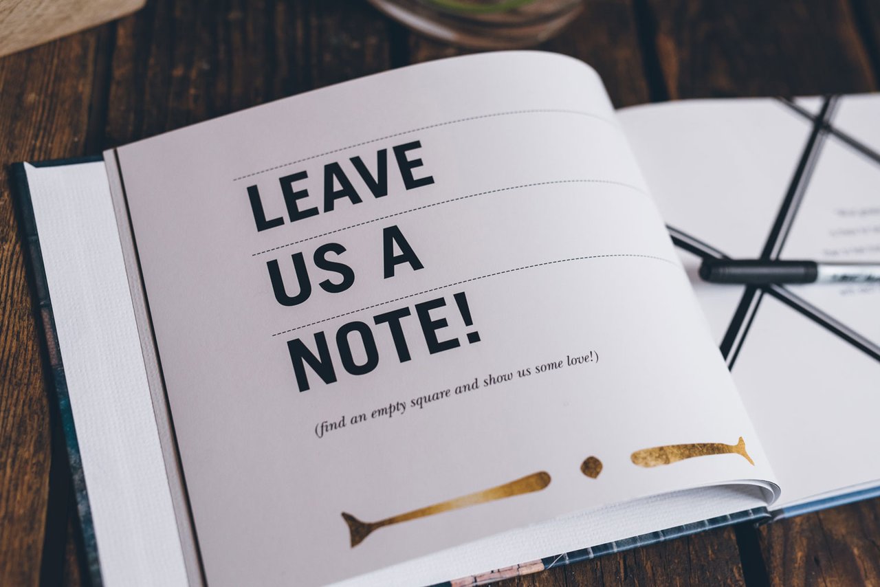 "Leave Us a Note!" Guest Book