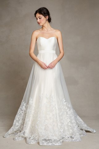"London" Dress and Skirt detachable-tulle-skirt-over-silk-fit-and-flare-gown-by-jenny-yoo