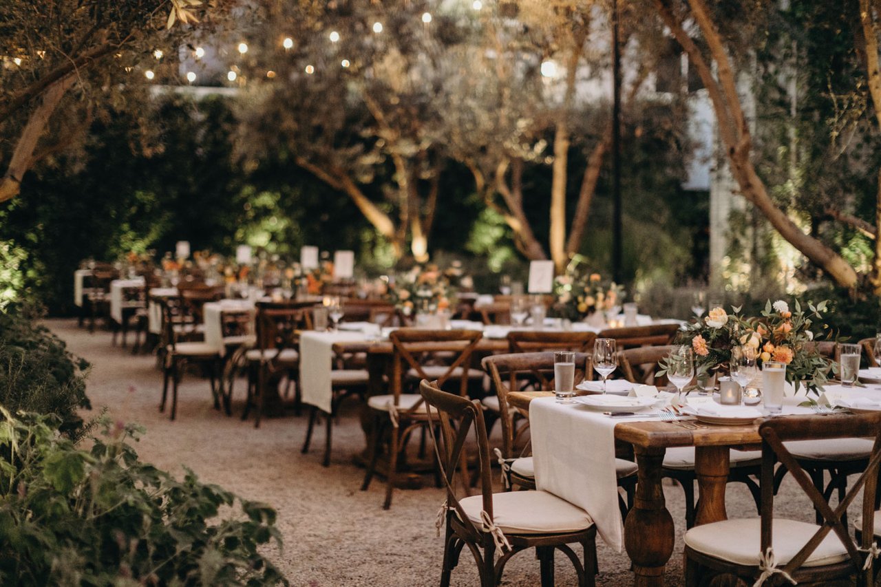 Outdoor Garden Style Reception