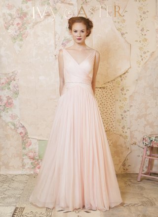 Ivy & Aster Spring 2016 Collection ivy-aster-sleeveless-blush-wedding-dress-from-the-spring-2016-collection