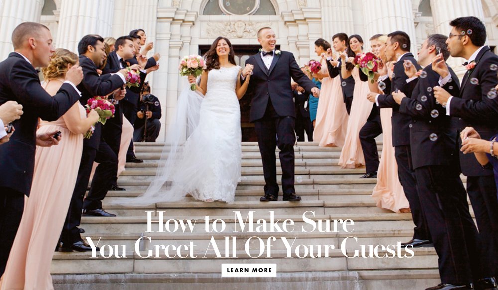 How to Greet Everyone at a Large Wedding